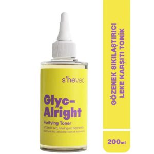 تونر گلیکولیک اسید 7% شی وک She Vec با جینسینگ و نیاسینامید